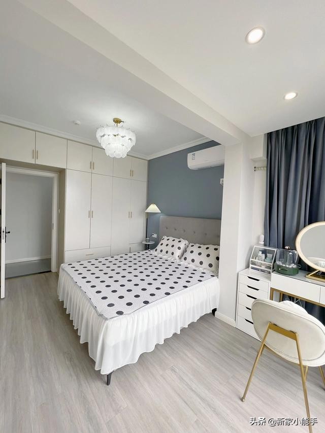 年轻人婚房主卧室装修效果图大全,年轻人装修效果图现代简约轻奢