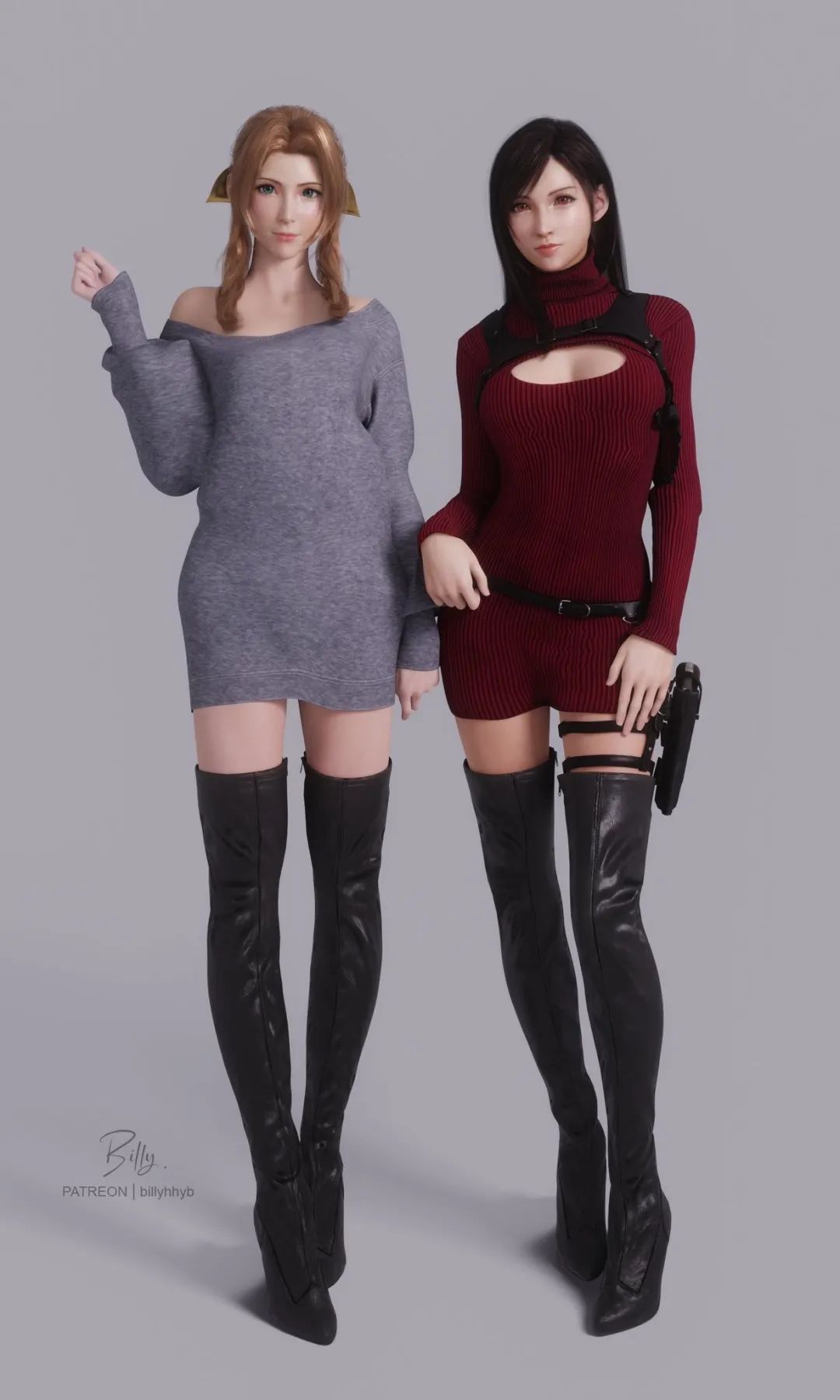 蒂法和爱丽丝身高,蒂法爱丽丝超高还原度