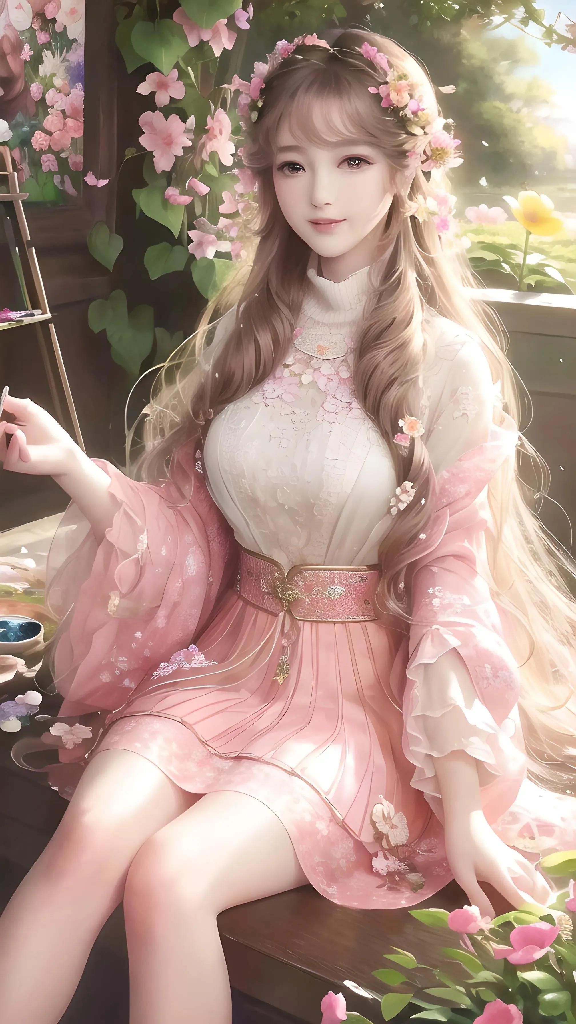 ChatGPT：AI国风美女壁纸