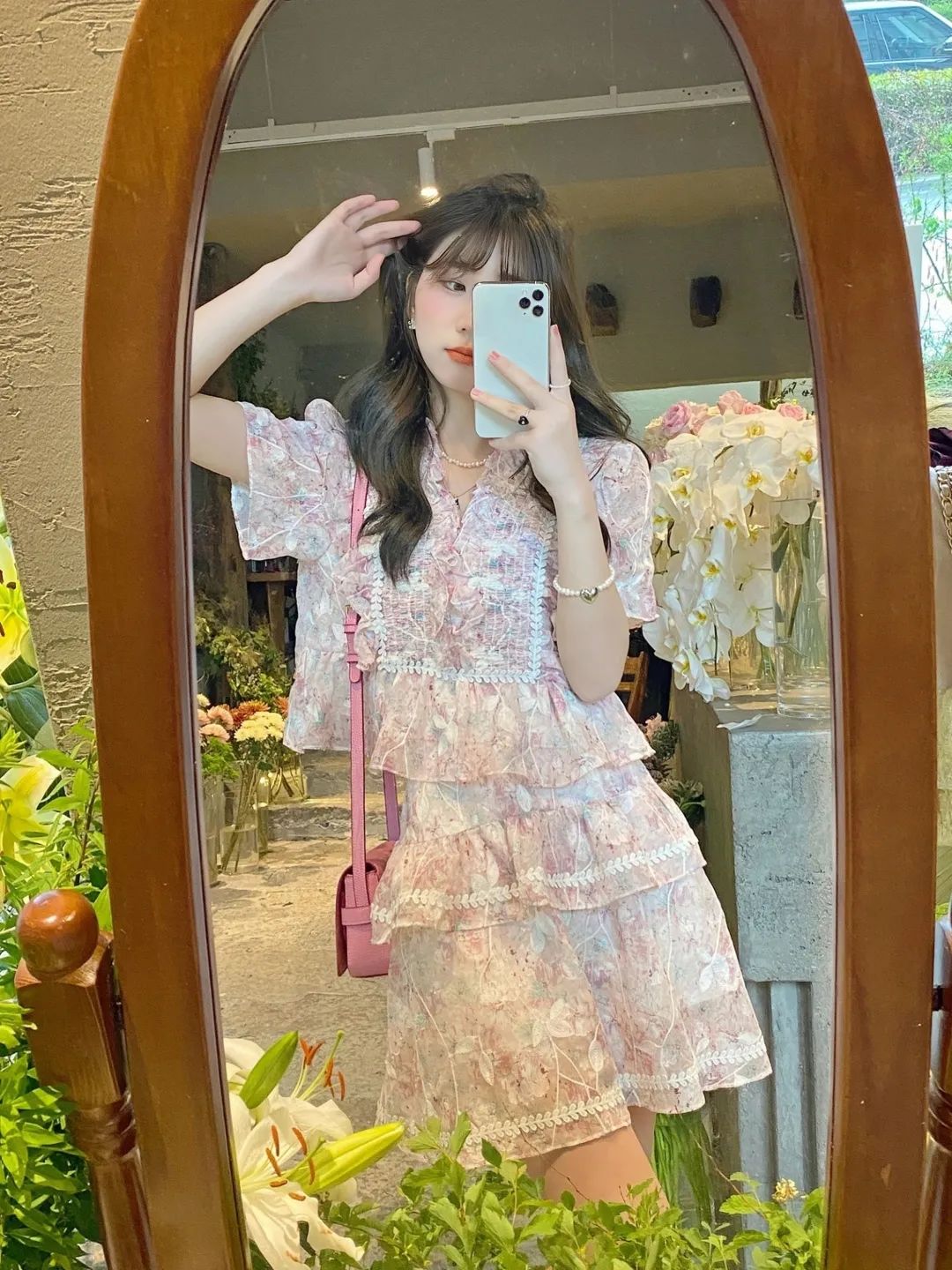 油画裙半身裙,吊带油画裙