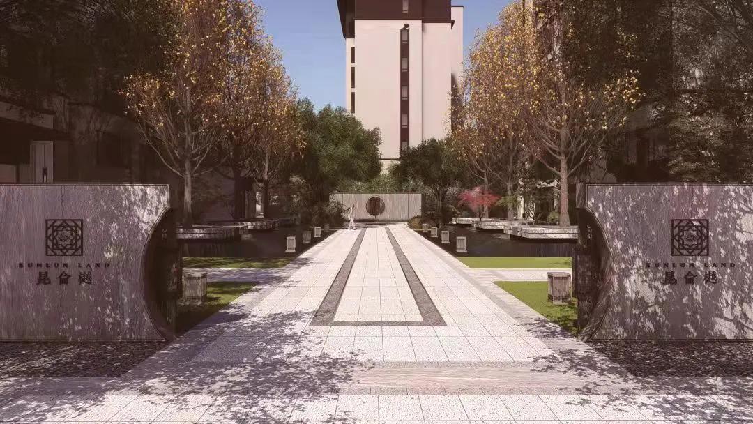 昆仑樾6.8米横厅装修效果图,青岛昆仑樾户型图