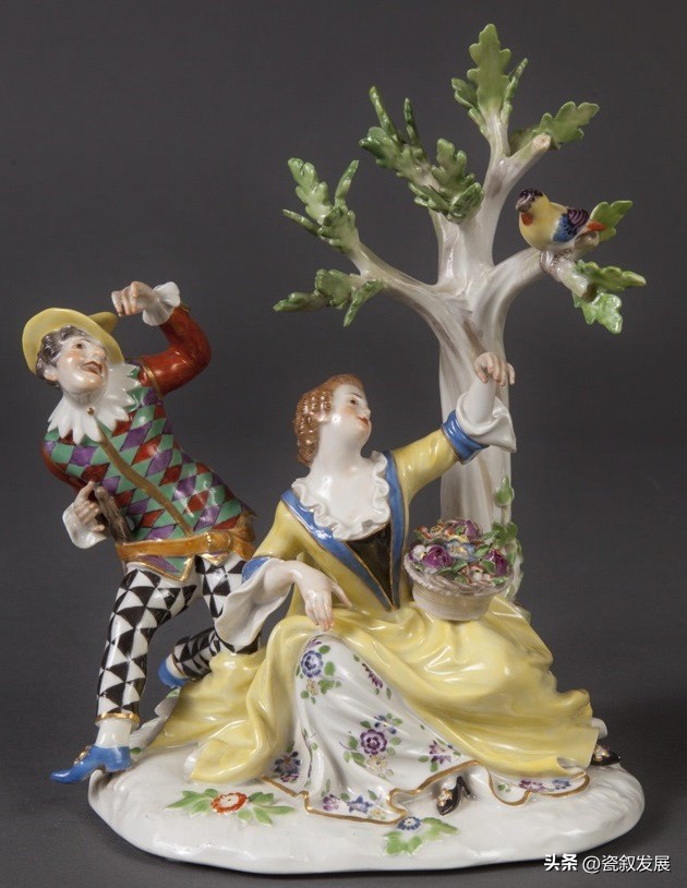 带着“烟火气”的德国梅森Meissen御窑人物瓷塑之小丑角色造型