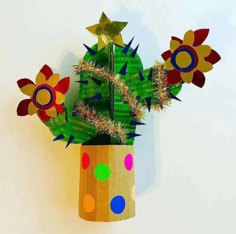 报纸小动物手工图片,纸箱画手工制作动物