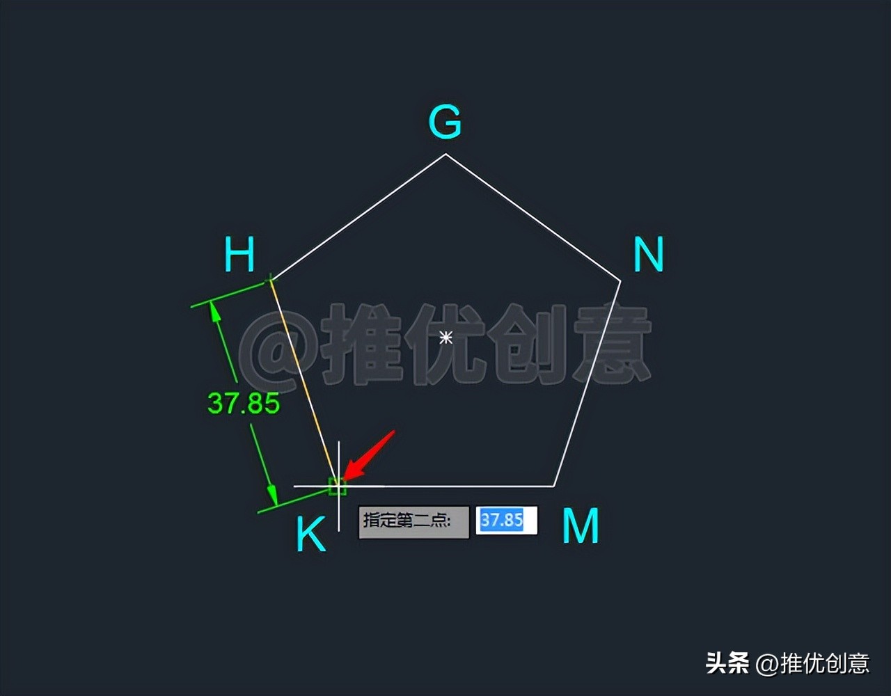 多边形cad怎么画,autocad椭圆制图实例教程
