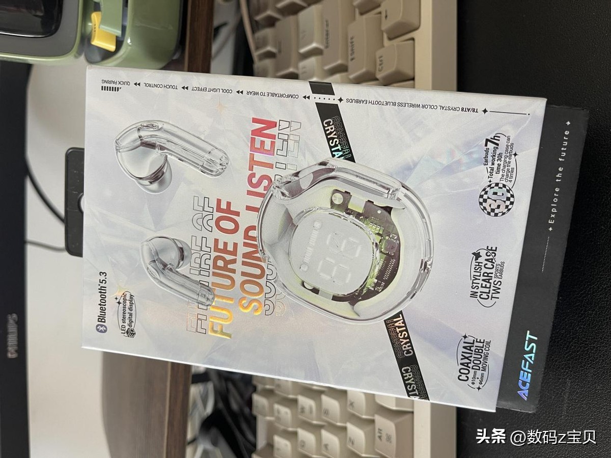 acefast2代小晶彩蓝牙耳机,蓝牙耳机推荐性价比高qcy