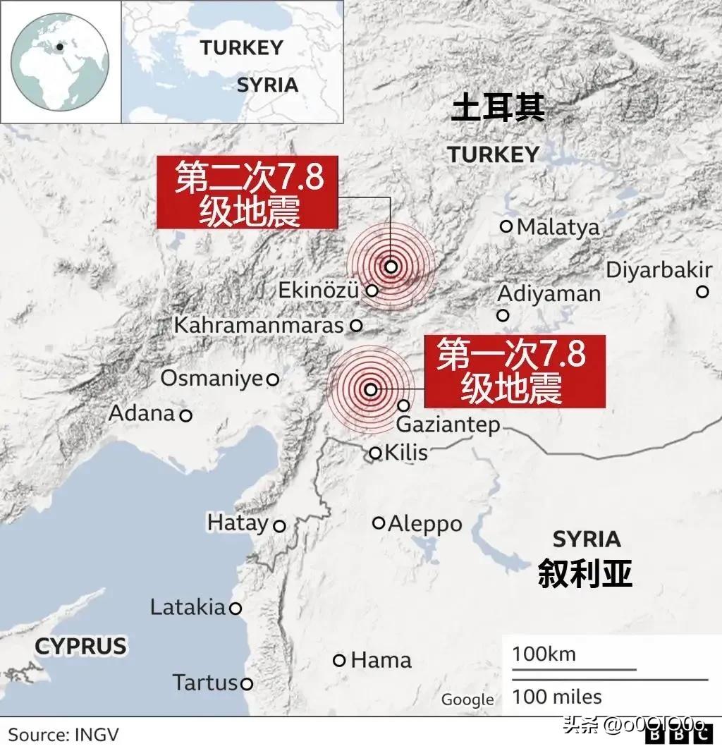 土耳其7.8级地震蓝光现场,土耳其7.8级地震天空视角