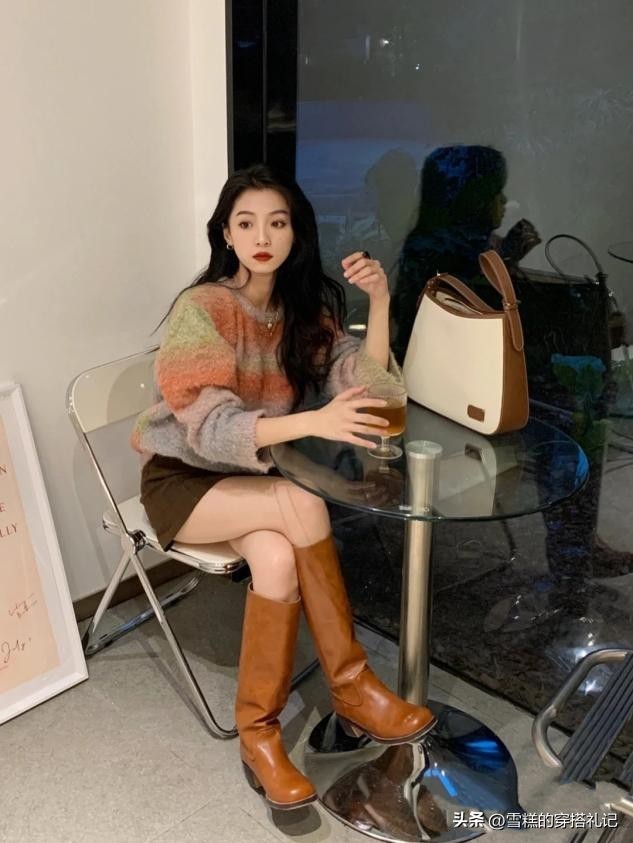 切尔西女靴怎么穿显腿细,大码显瘦切尔西靴女