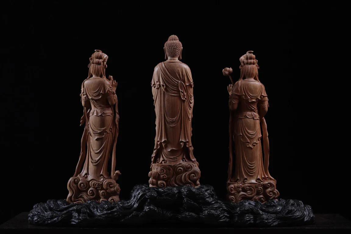 西方三圣佛像,西方三圣佛像挂画