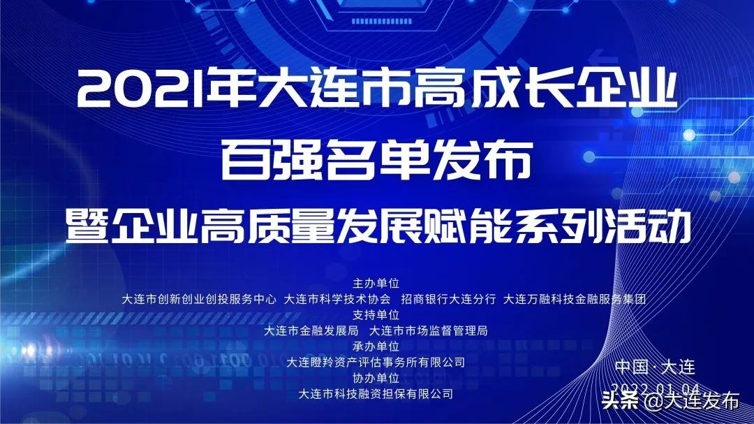 大连高成长企业排名,大连高新技术园区企业排名