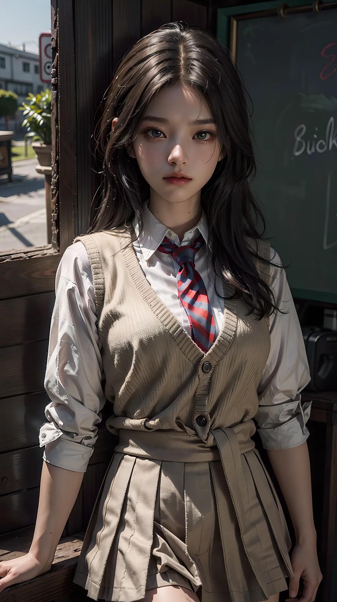 ai绘画校园服装,ai绘画校服美少女