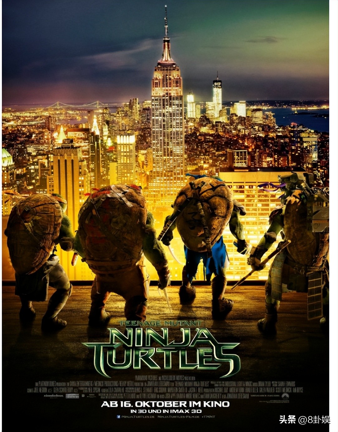 经典的忍者神龟电影版,电影忍者神龟主题