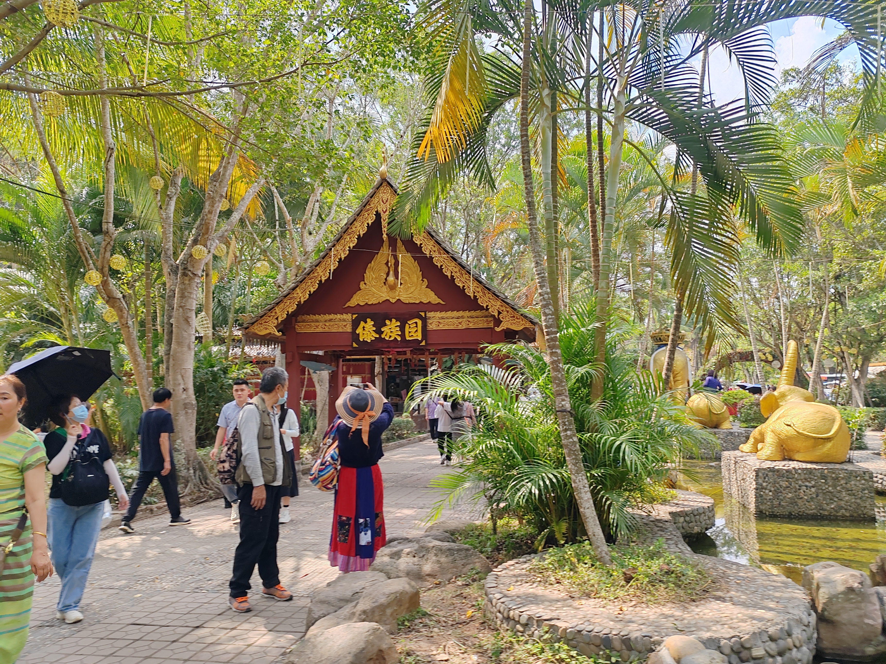 西双版纳傣族园8月泼水时间表,傣族园泼水节路线