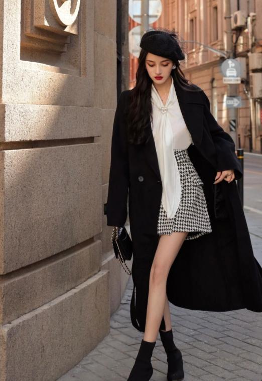 有品位的女人都穿什么衣服,大衣内搭高端大气上档次连衣裙