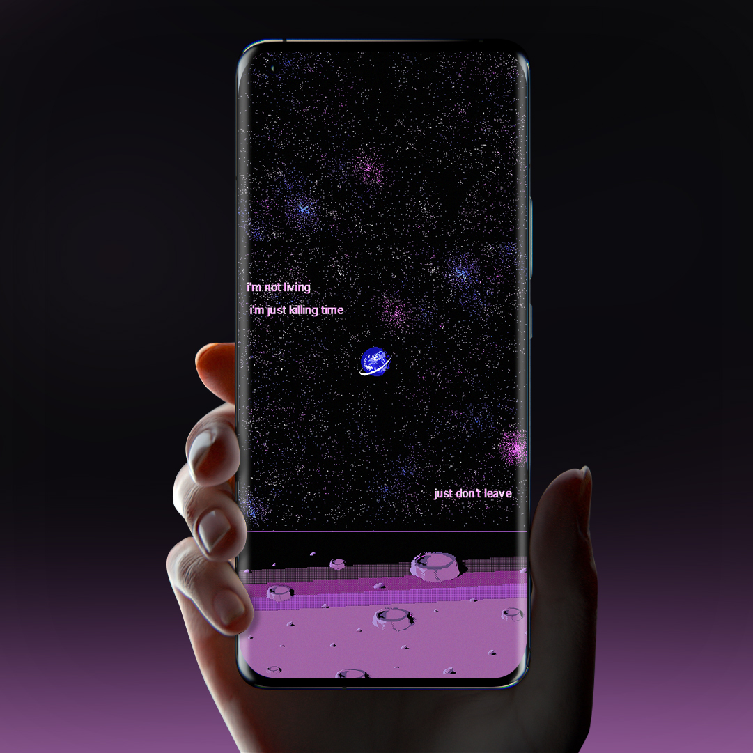 愿你自带光芒无限风光的壁纸,送你一张绿色像素风壁纸