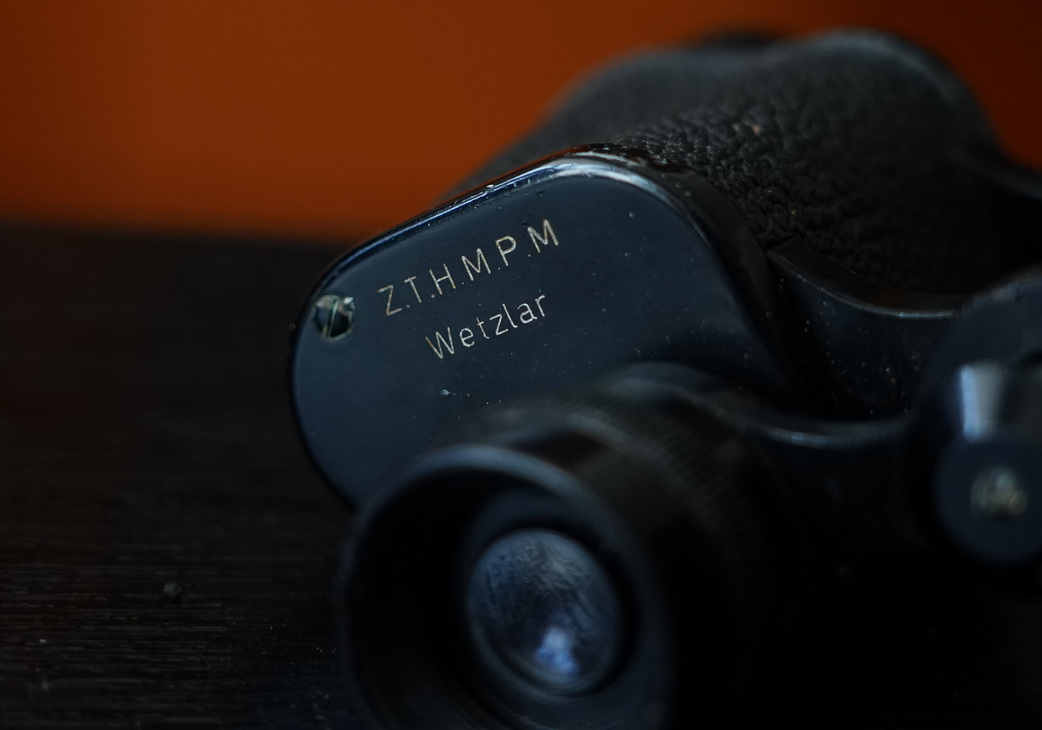 战争时期的老式军用望远镜,战争年代的18倍望远镜