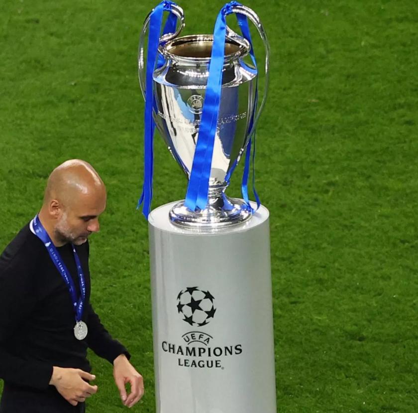 曼城逆转夺冠瓜帅反应变化,瓜帅终于带领曼城登顶欧洲之巅