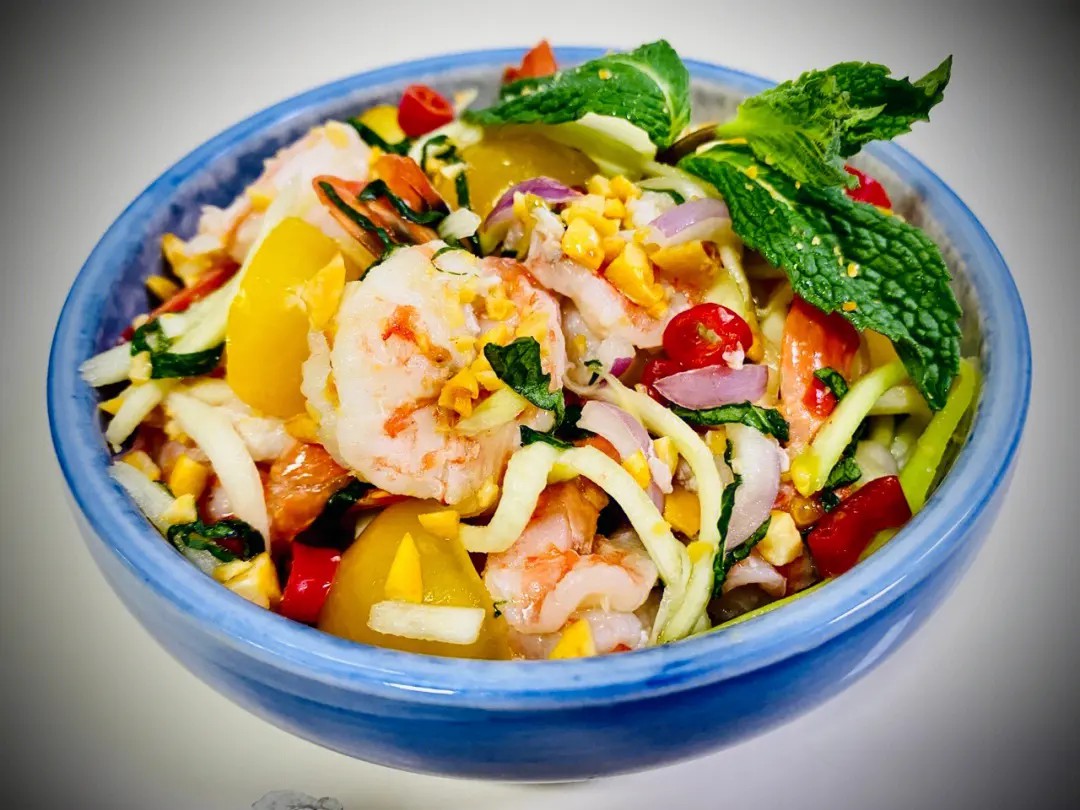 凉拌莴笋虾仁的做法大全,凉拌芦笋虾仁芒果