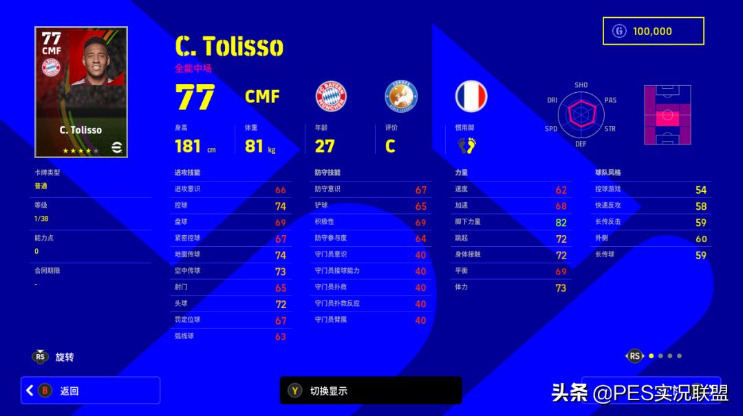 实况足球诺伊尔详细资料,实况足球拜仁诺伊尔