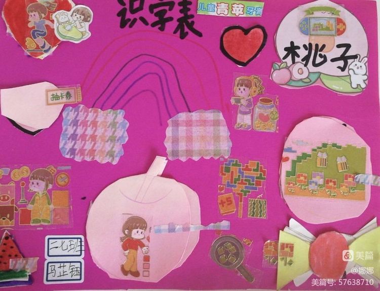 在生活中识字的识字小报,3d立体识字小报制作