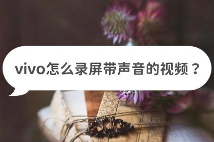 vivos9手机录屏怎么把声音录进去,vivoz5x录屏怎么录制内置声音