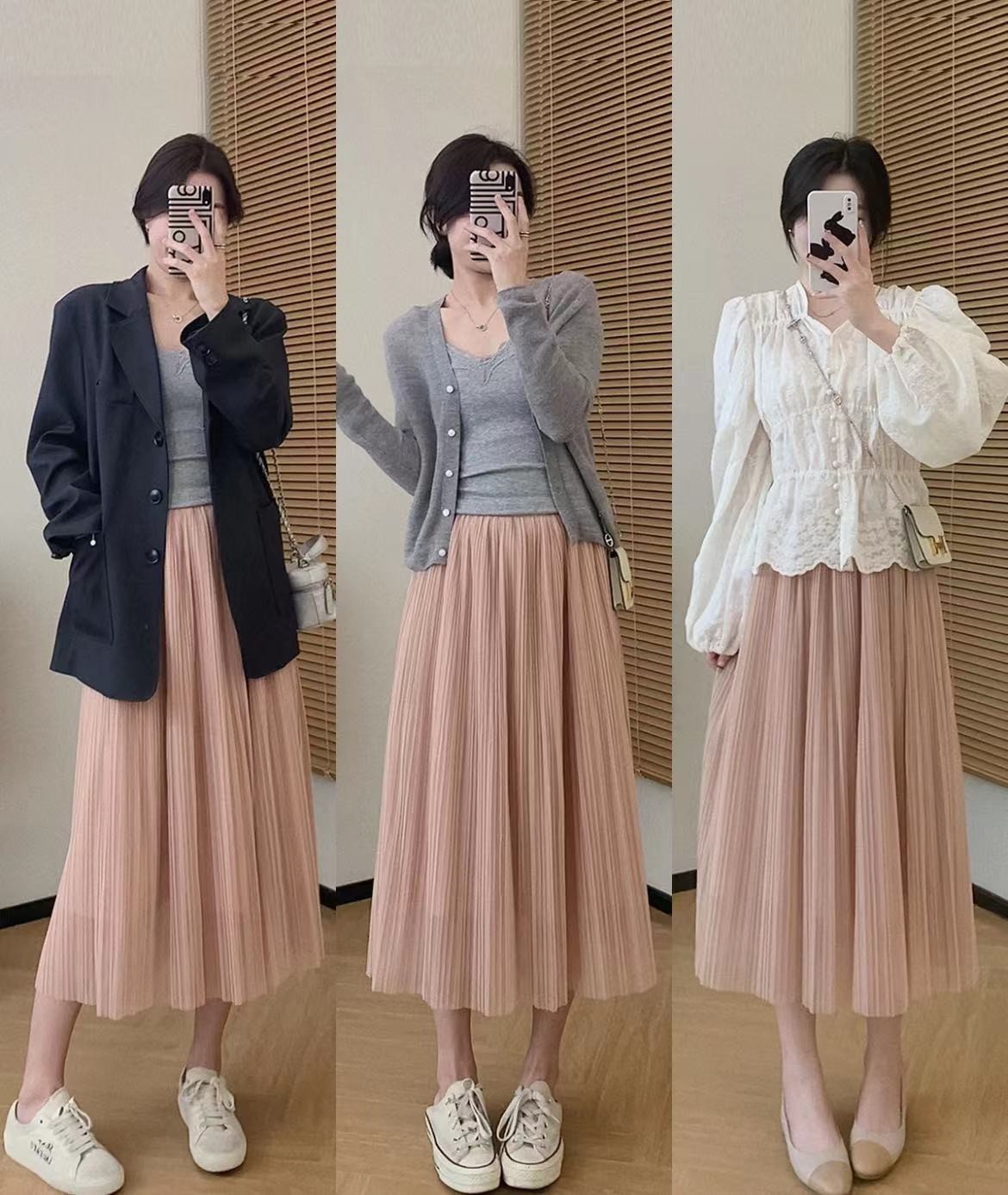 夏日超平价粉色系搭配少女心爆棚,春天穿搭中性风粉色