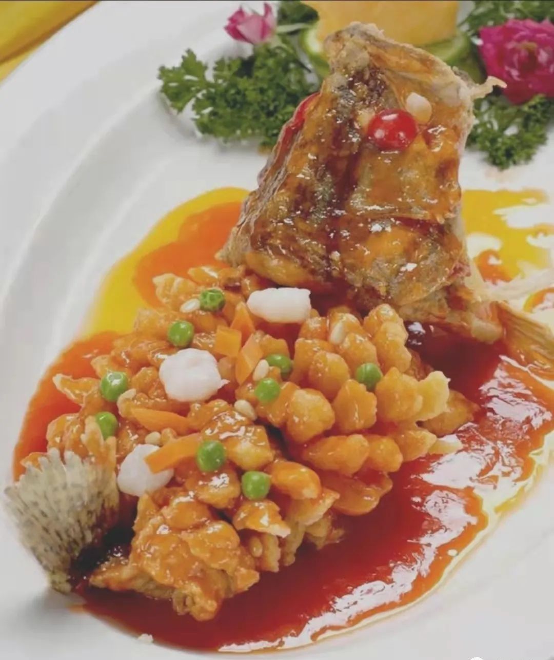 苏州松鼠桂鱼传说,松鹤楼松鼠桂鱼