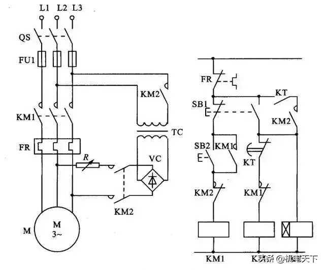 高压带电显示器电气原理接线图,电气接线图同一元件的各部分