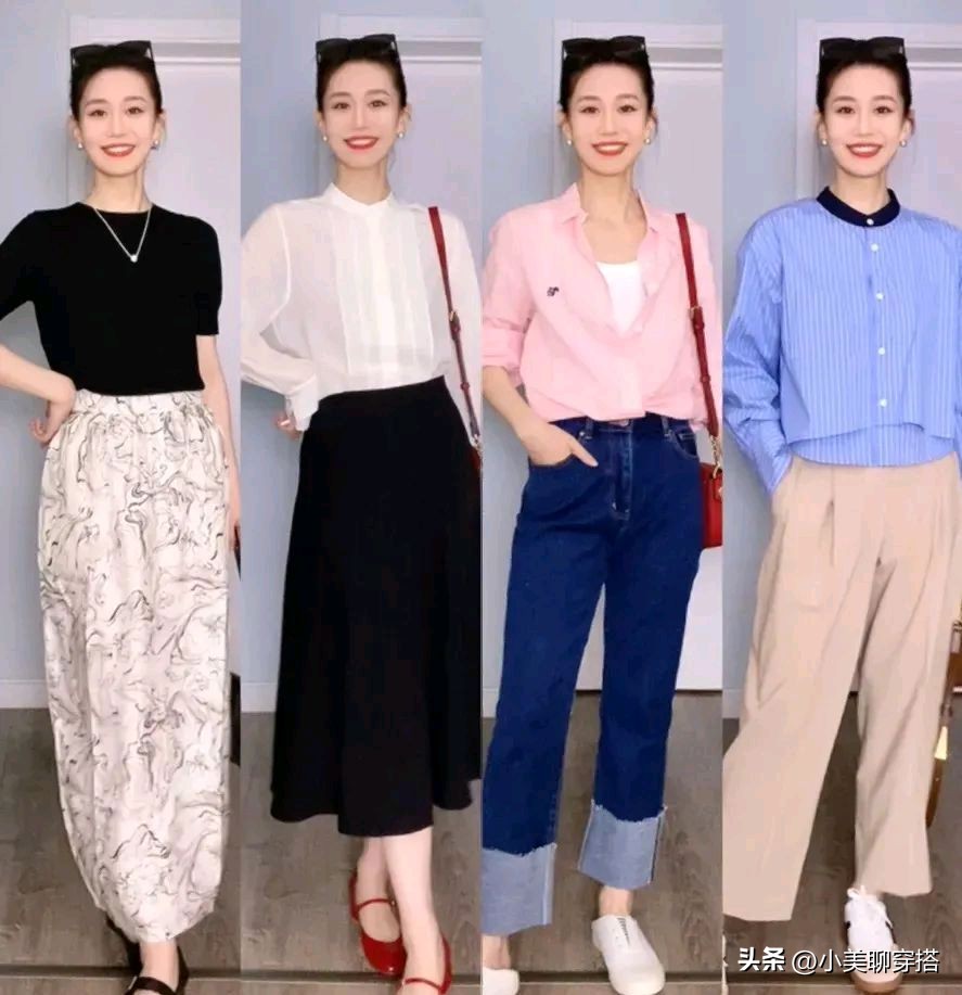 40岁的女人怎么穿搭才显高贵洋气,40岁夏季减龄气质遮肉穿搭