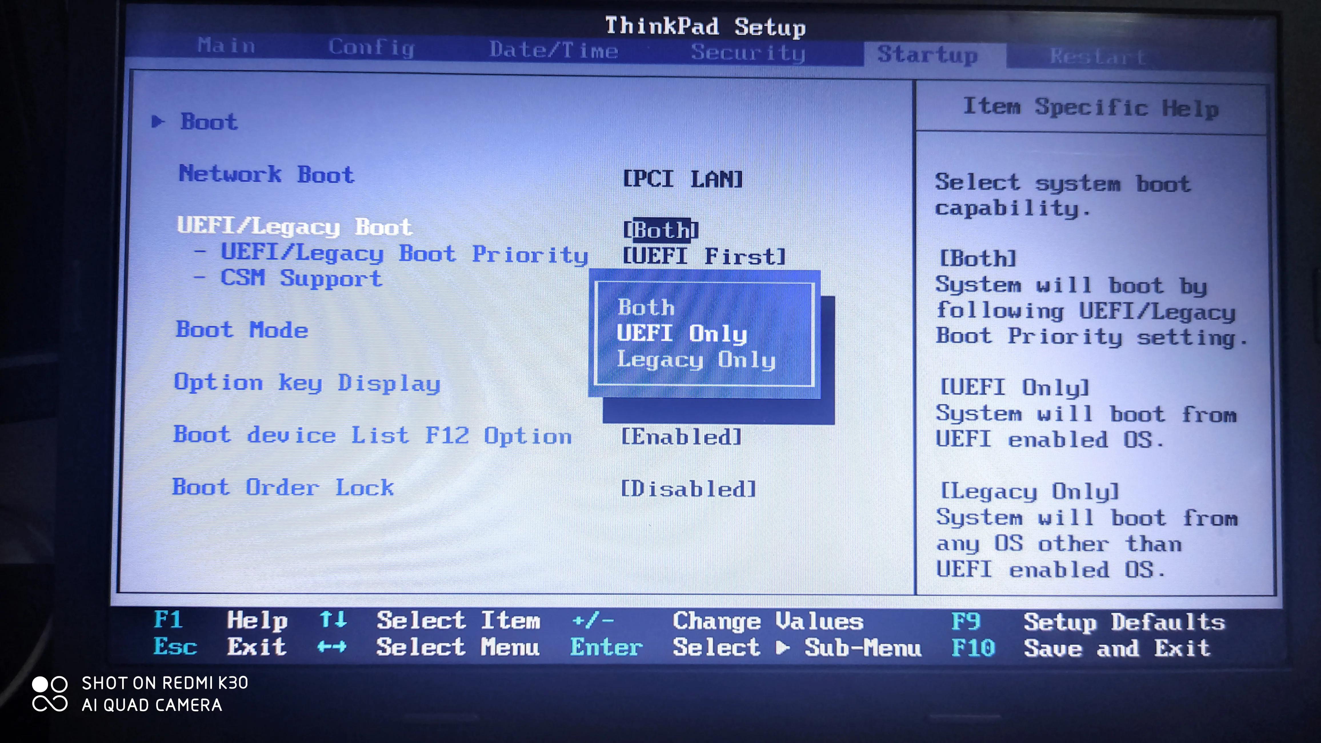 联想电脑中的uefi在哪里设置,联想thinkpad更改uefi模式