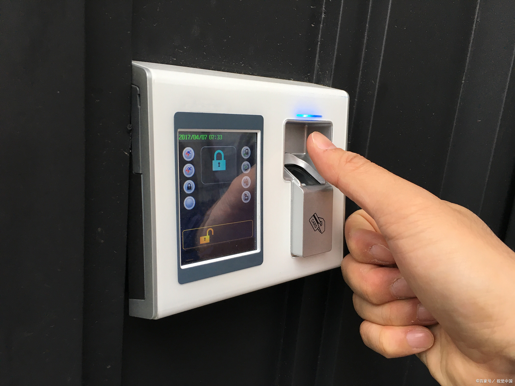 指纹解锁效率,指纹打卡考勤机怎么解锁