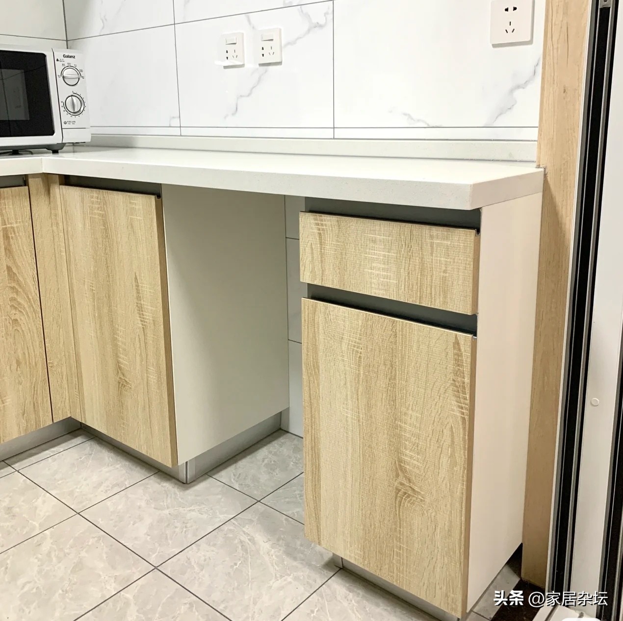 橱柜留空一格效果图,橱柜怎么预留合理好用