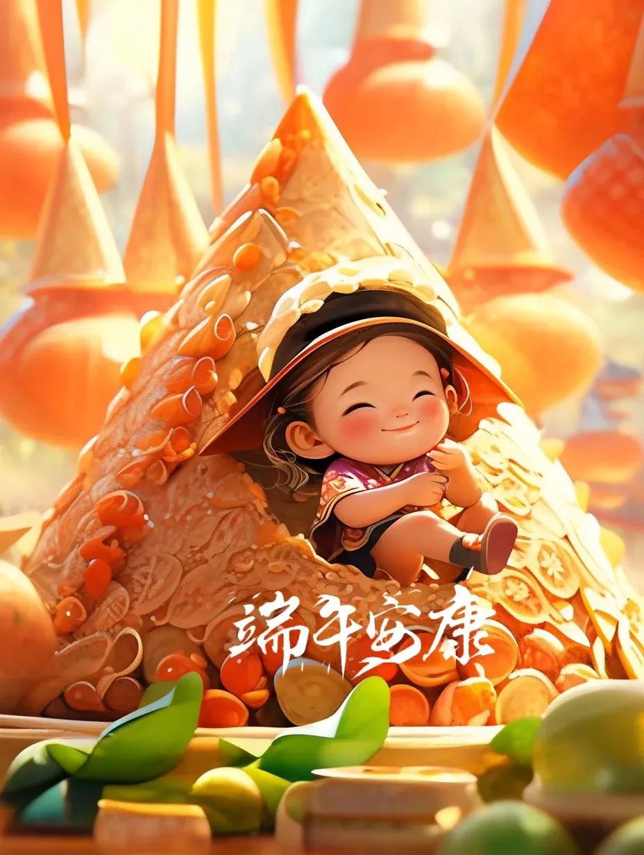 端午节绘画中国风海报,端午节海报手绘图片大全无字