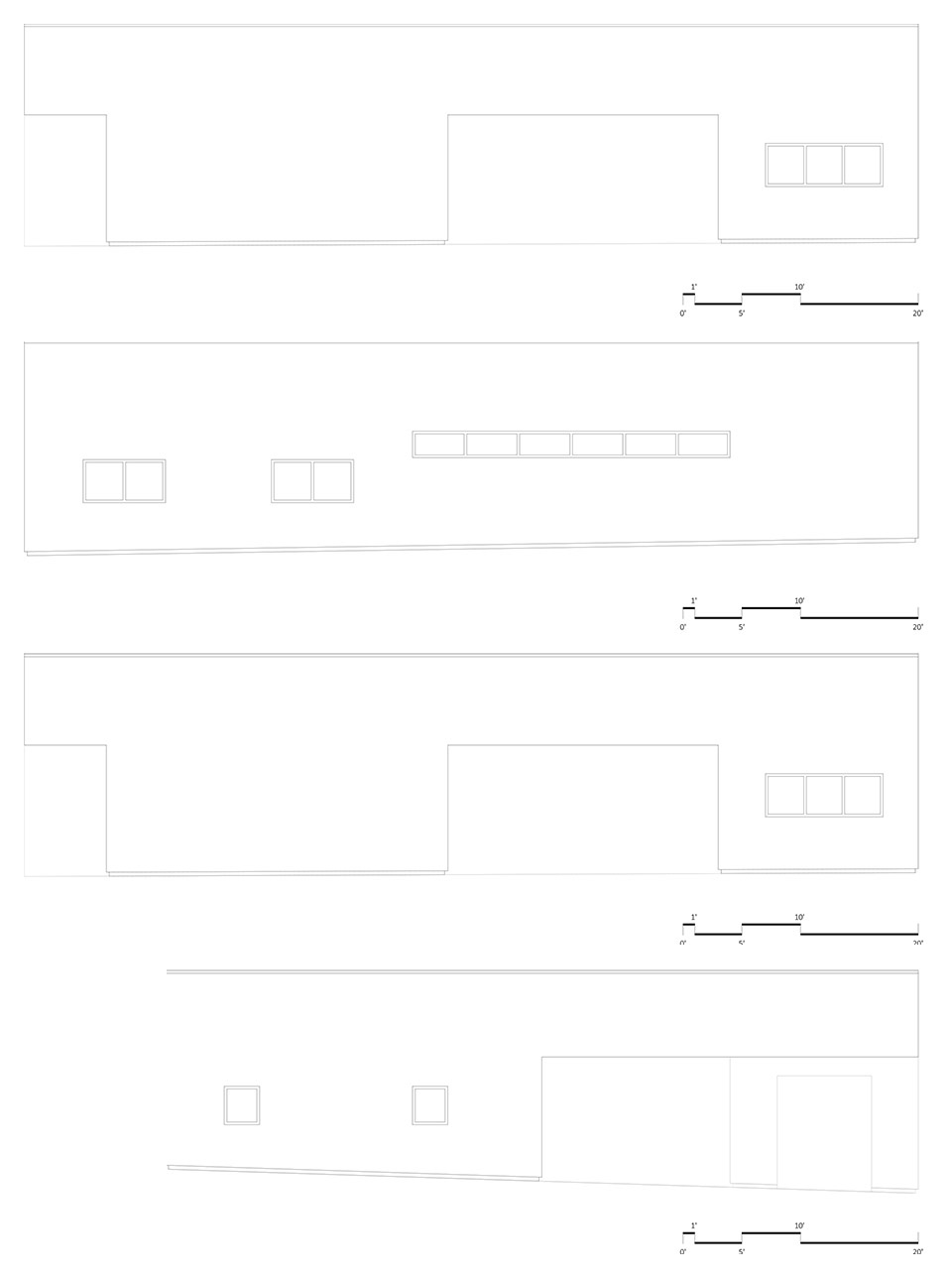 美国平房住宅,草地房屋建筑设计