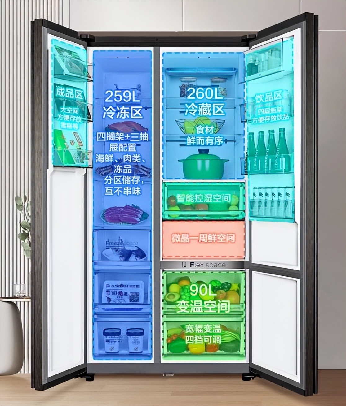 冷冻室容量最大是哪款冰箱,推荐几种冷冻大于冷藏的冰箱