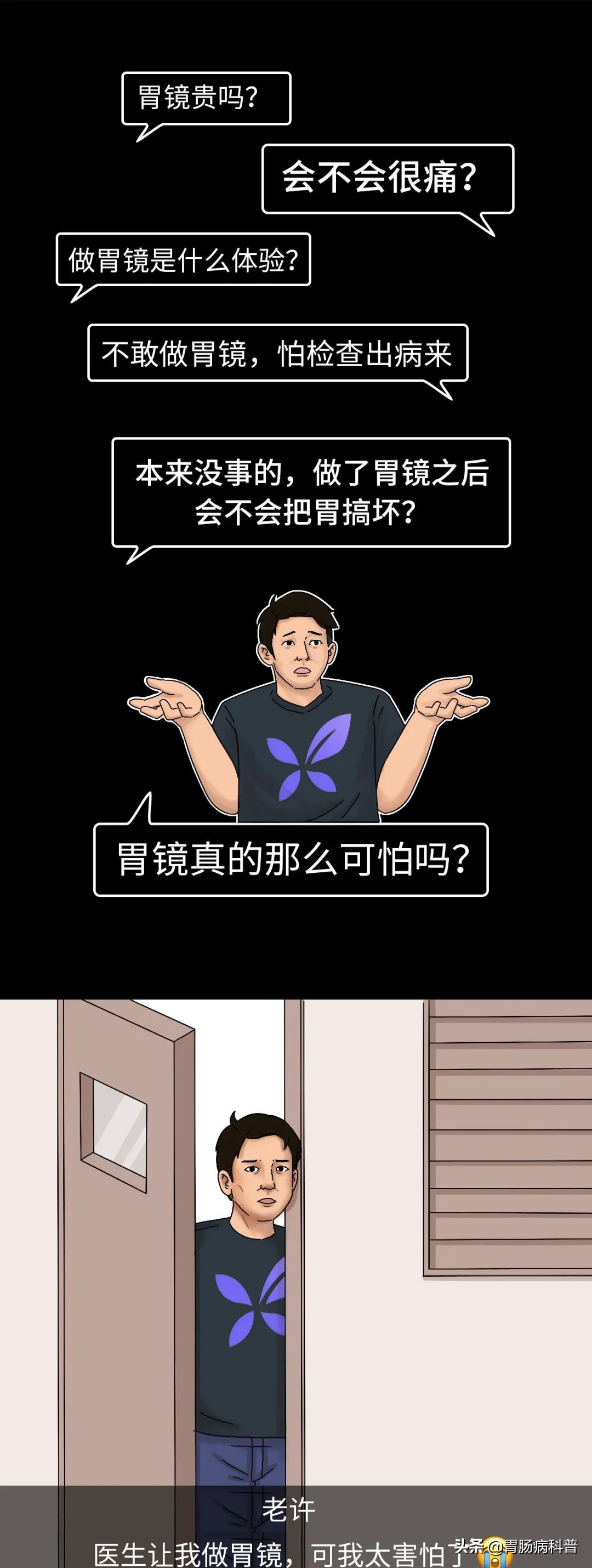图说胃病,胃镜怎么做的全过程示意图