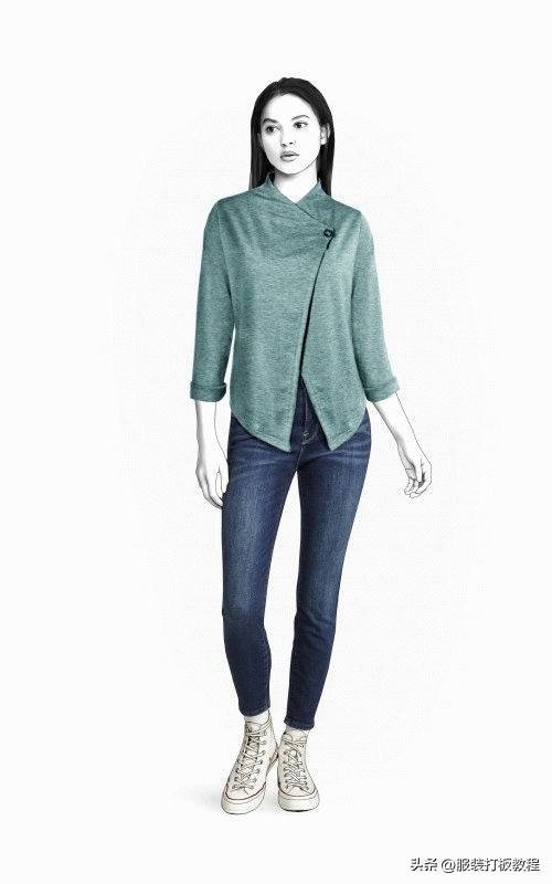 服装设计格子大衣款式图,服装设计风衣效果图