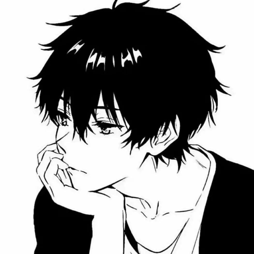 动漫部位男头黑白高冷,看一眼就被惊艳的动漫男头