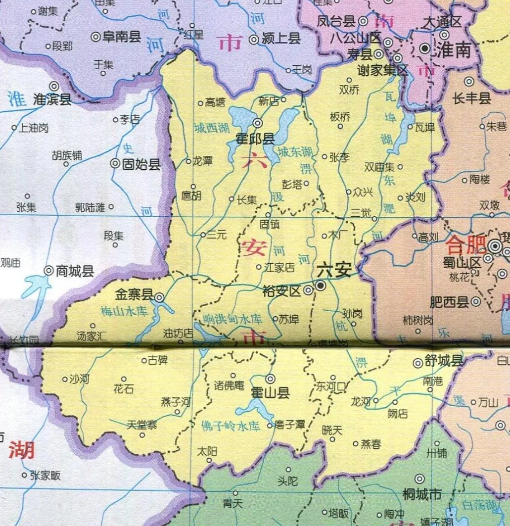 六安市自驾旅游景点地图图片高清,六安旅游地图手绘