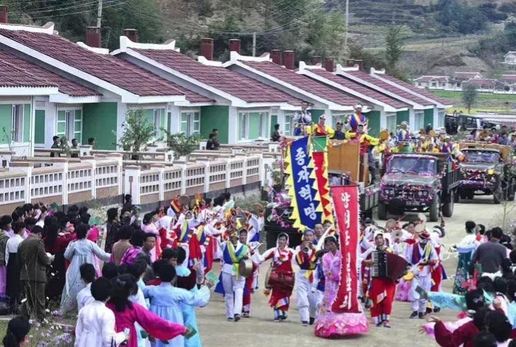 人人羡慕了朝鲜免费住房福利