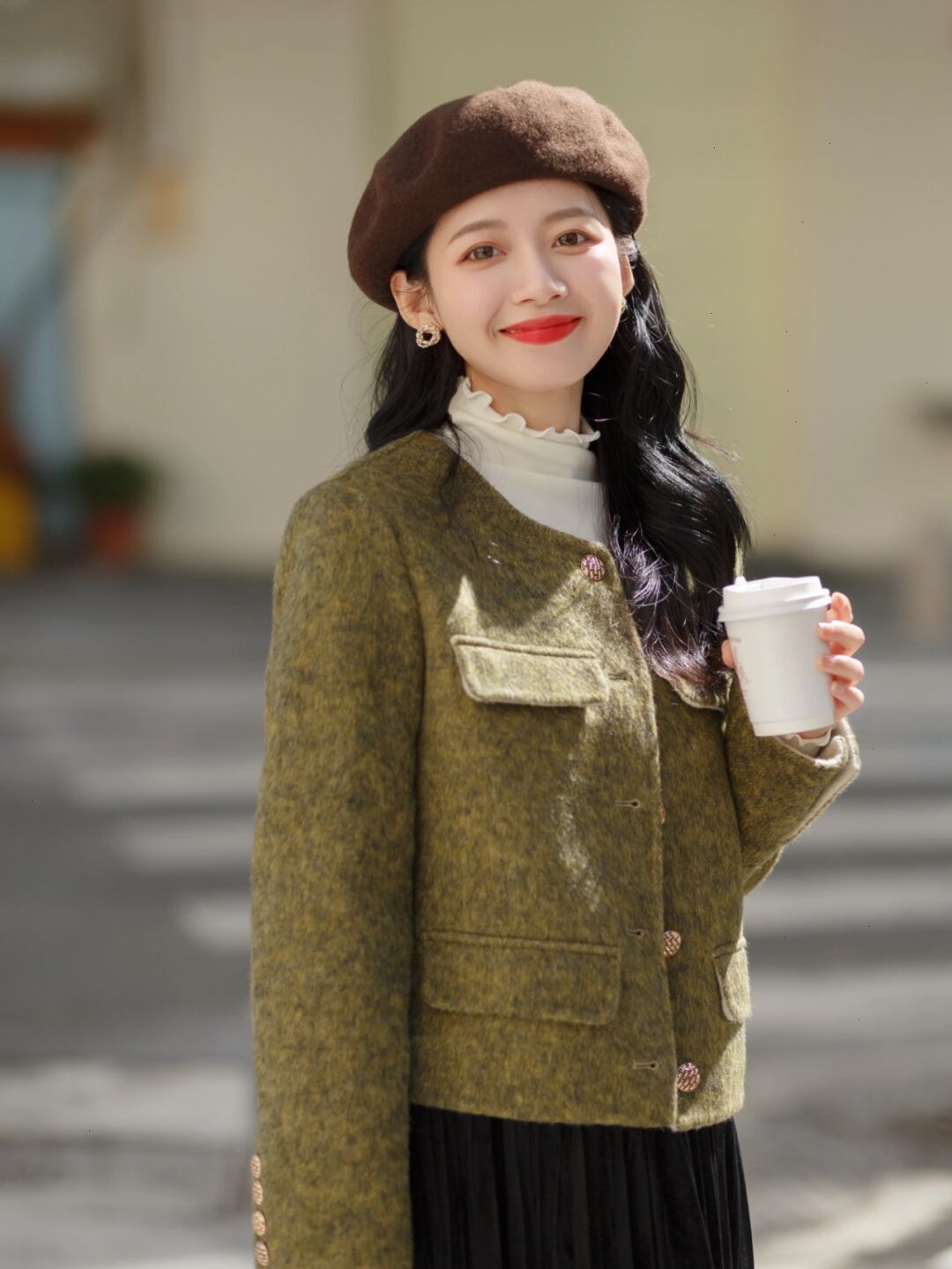 职场OL冬季离不开“羊毛西装”，借鉴这组搭配，日常通勤也很时髦