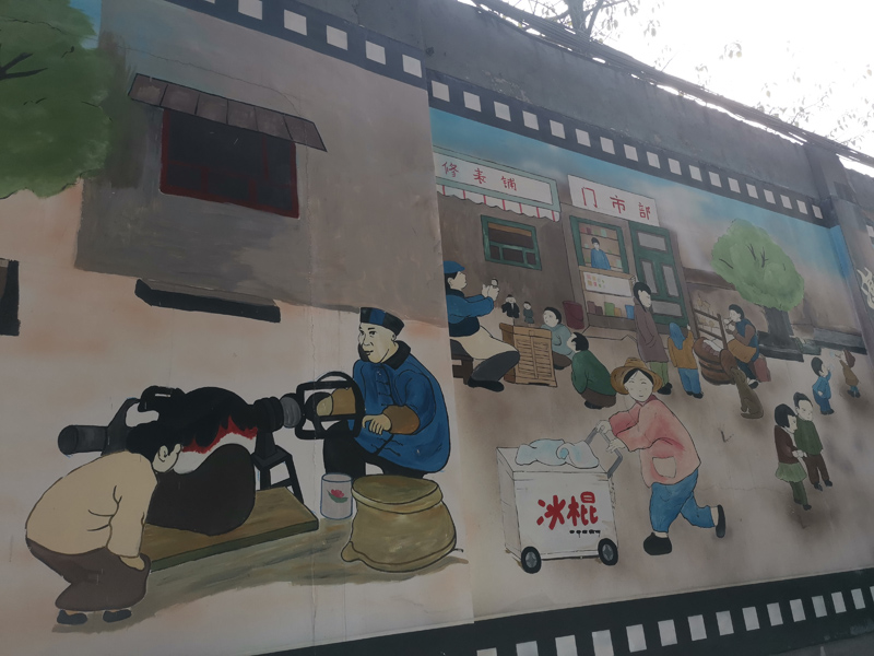 公益广告手绘墙图片,黄石乡村墙绘壁画