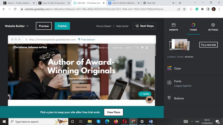 教你使用GoDaddy创建网站（保姆级教程）