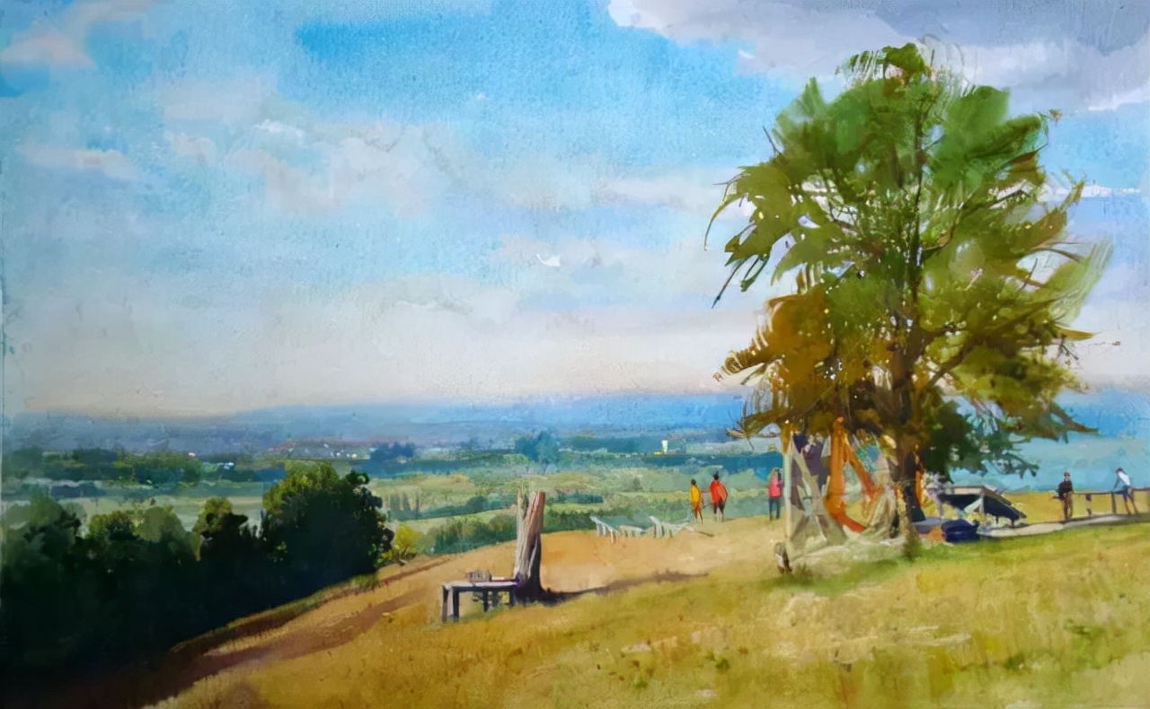 世界顶级水彩画家作品欣赏,世界水彩画大师三巨头的作品欣赏