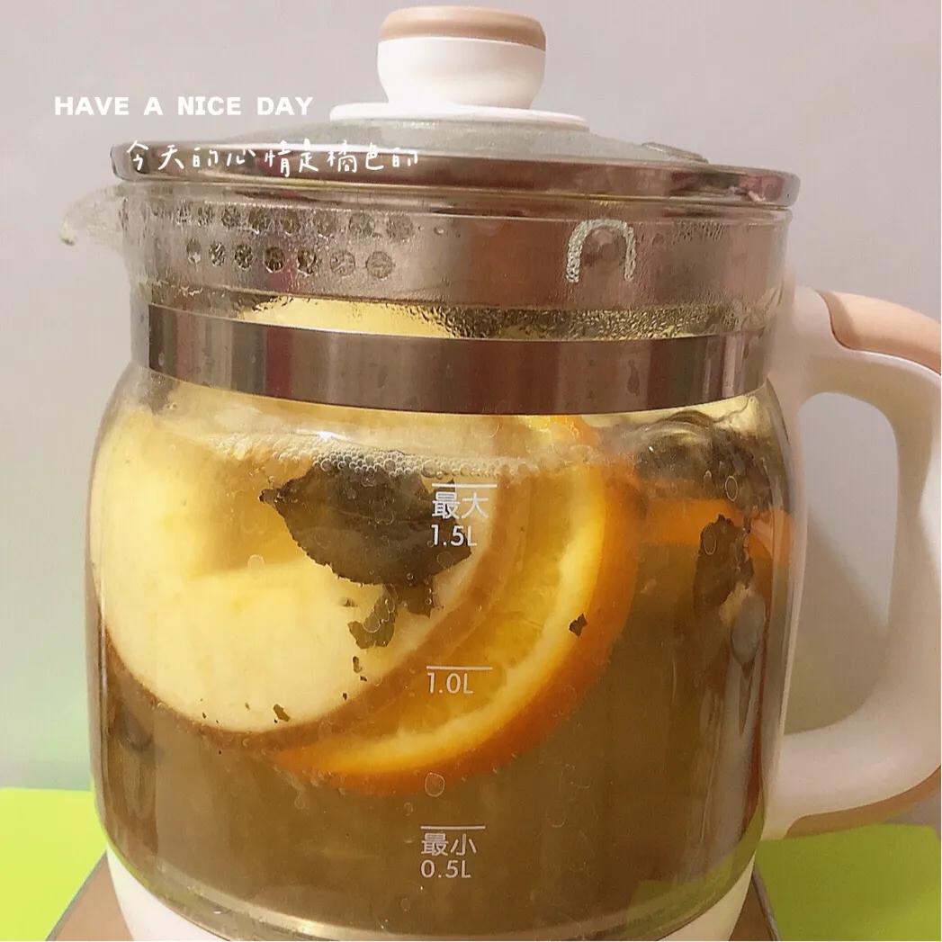 无限续杯的苹果热橙茶！暖心暖胃甘甜解腻