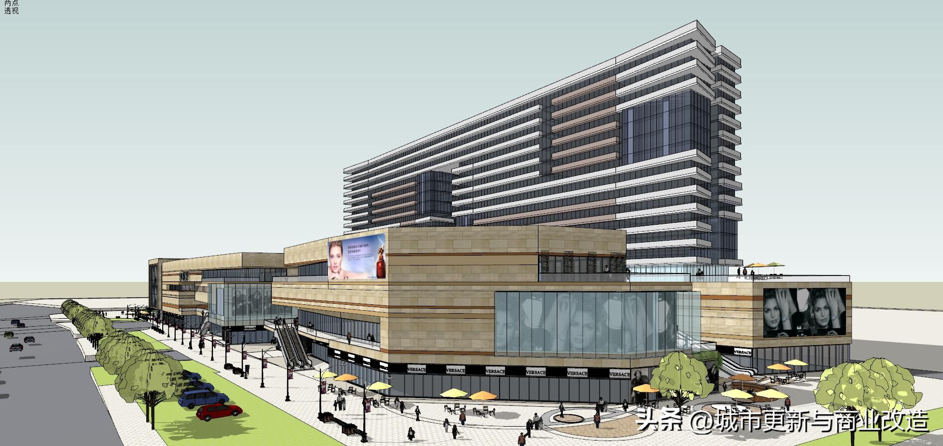 广东江门市保利国际广场方案SU模型图集-13页