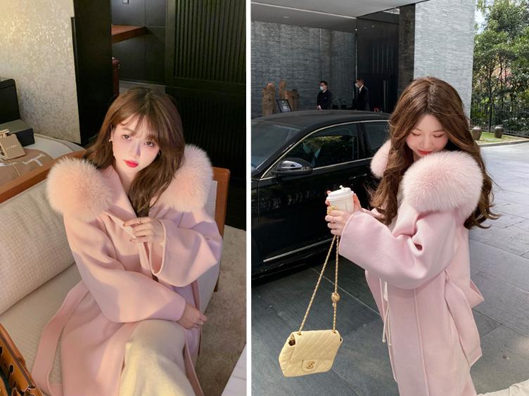 黑色呢子中短款大衣搭配出高级感,长款呢子大衣怎么搭配好看又保暖