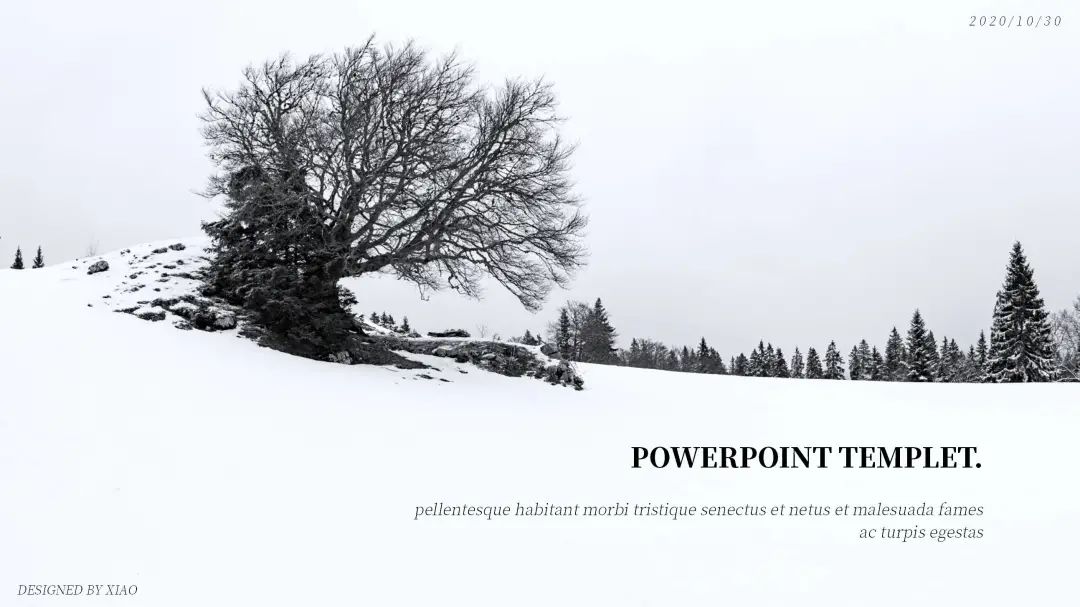 冬天景色ppt模板下载,冬天风景ppt模板