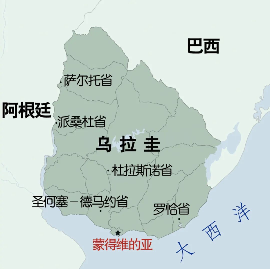 蒙得维的亚在哪,蒙得维的亚省位置