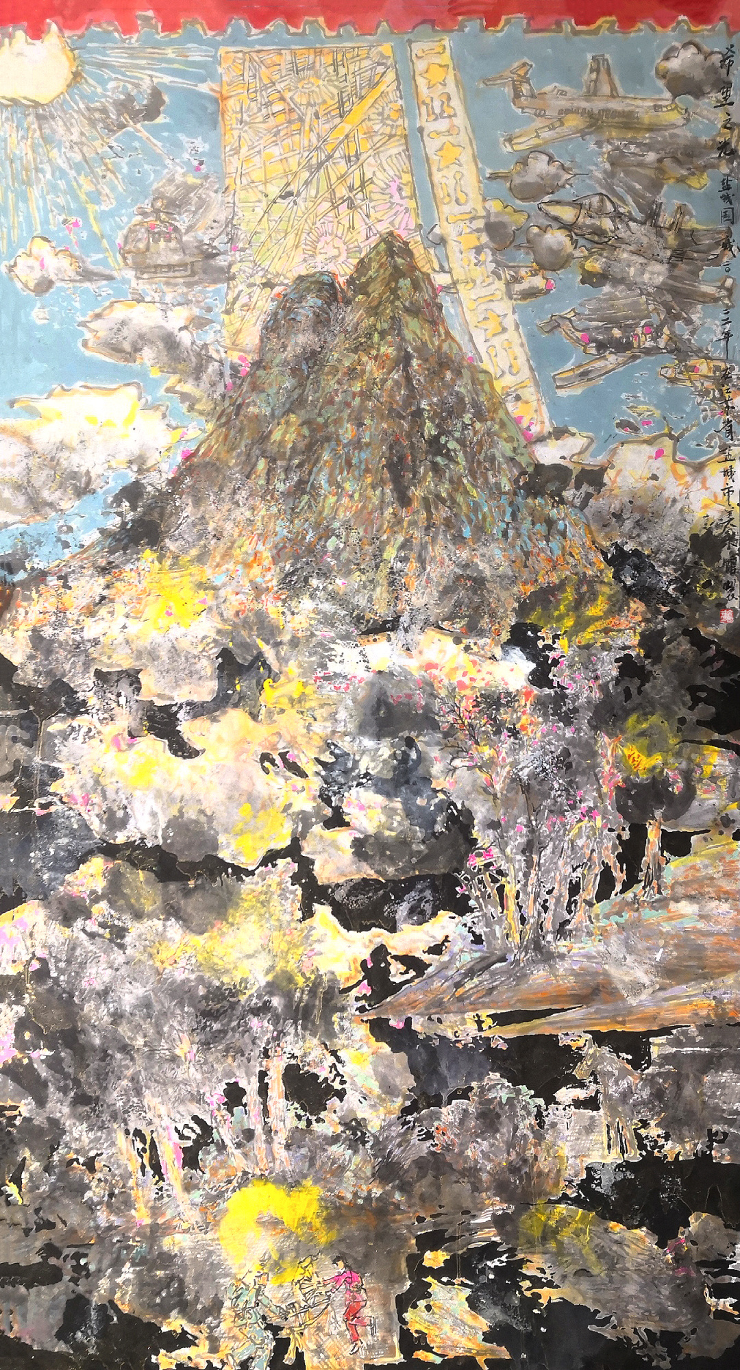 *坐静**夏夜听鸣蝉——余国城壬寅年初夏水墨画新作欣赏