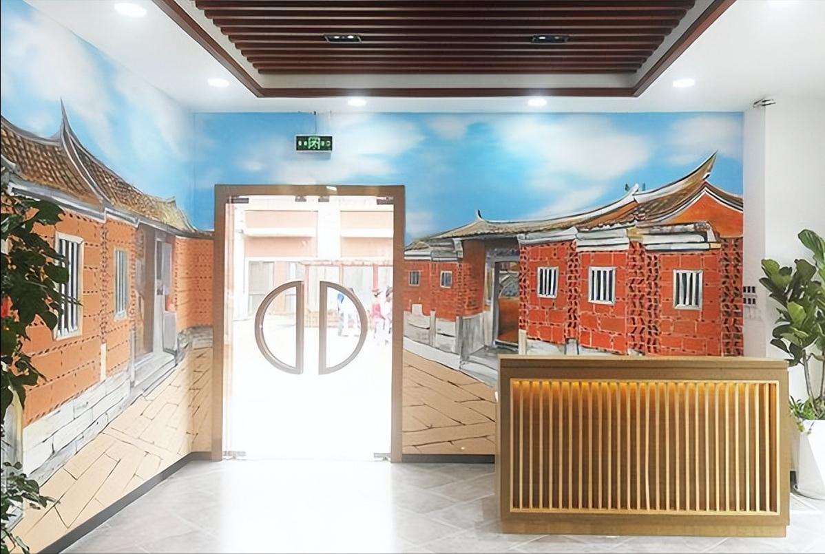 墙绘手绘墙报价,店面墙画手绘效果图